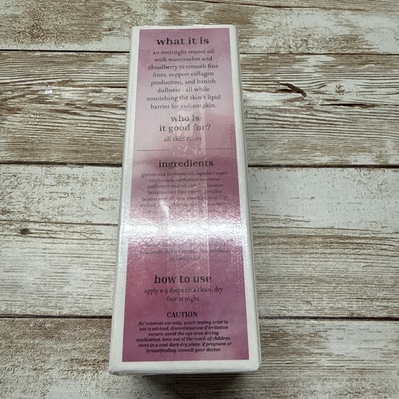 Dallas & James Watermelon Dream Overnight Retinol Oil and Cloudberry 1 floz/30ml - Picture 3 of 4